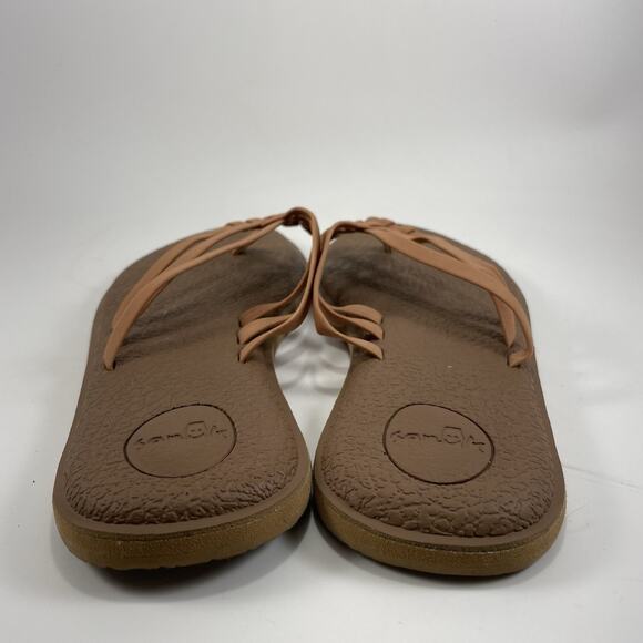 Sanuk Yoga Sandy II Slide Sandals Womens Size 11 Tan Brown Lightweight Comfort - Picture 5 of 9